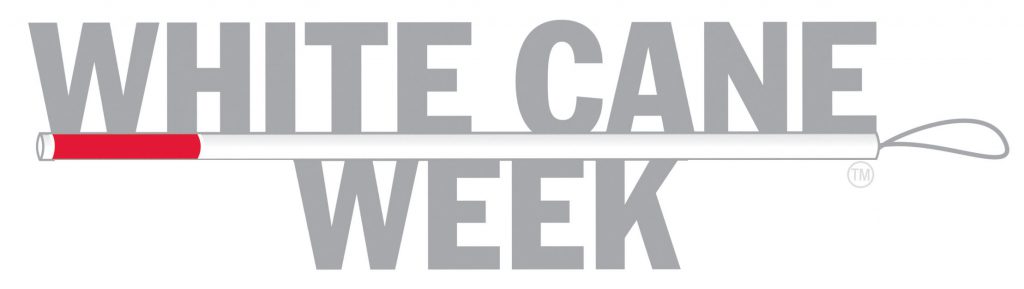 White Cane Week Logo.