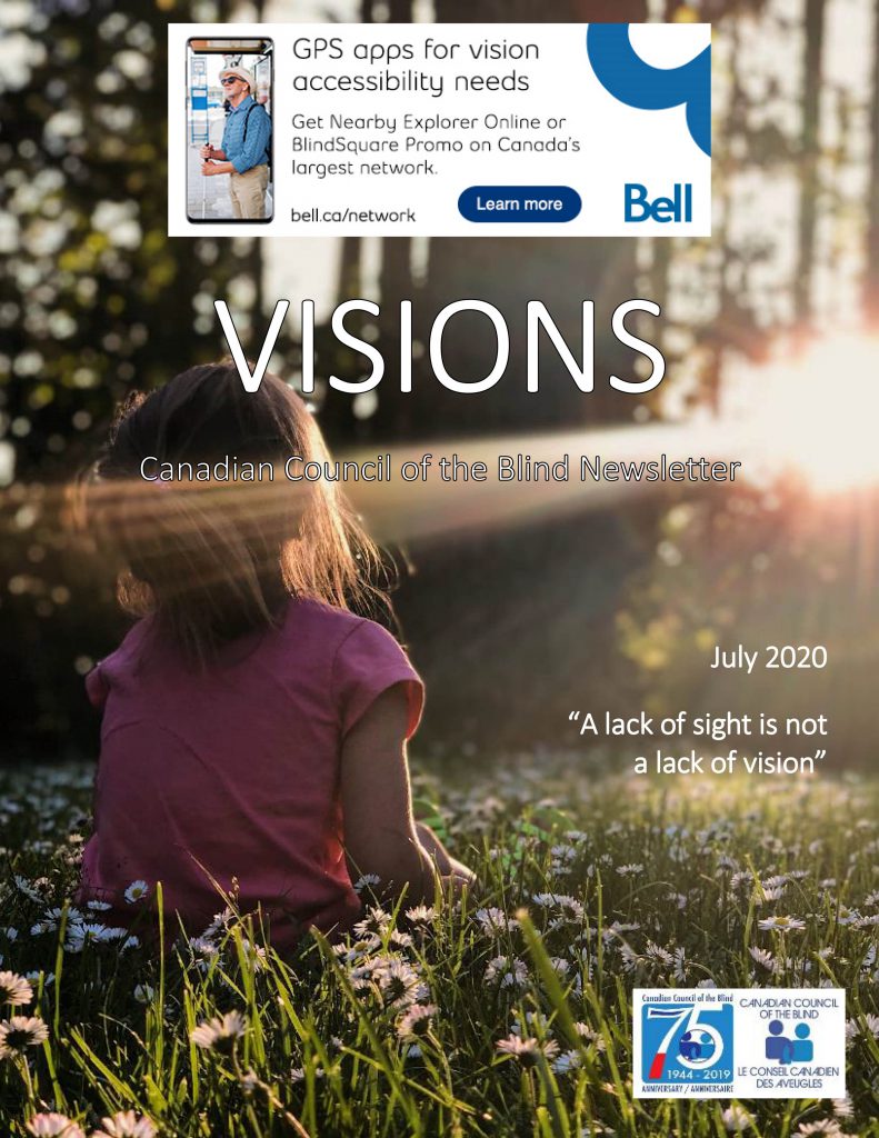 Cover of the July edition of VISIONS.